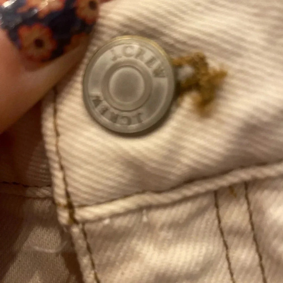 J. Crew Relaxed Shorts in Ecru Size 30 Denim High Rise - Picture 3 of 6